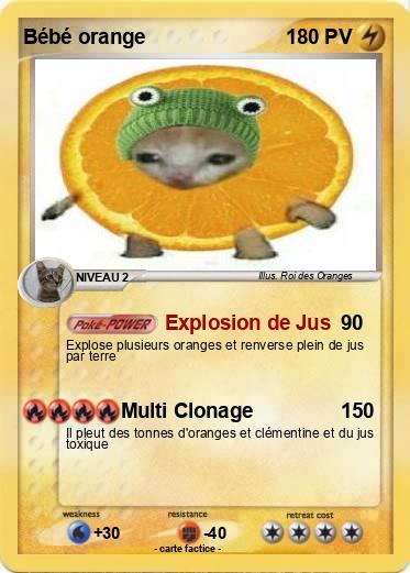 Pokemon Bébé orange