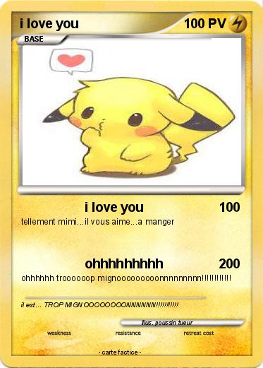 Pokemon i love you