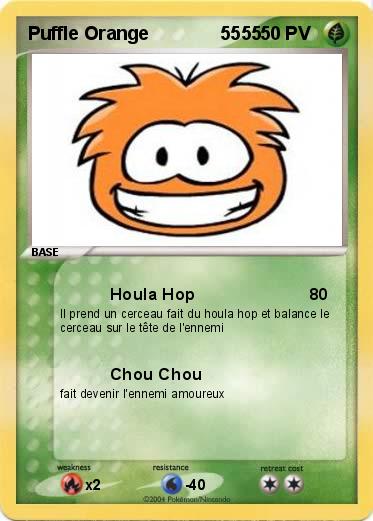 Pokemon Puffle Orange              5555