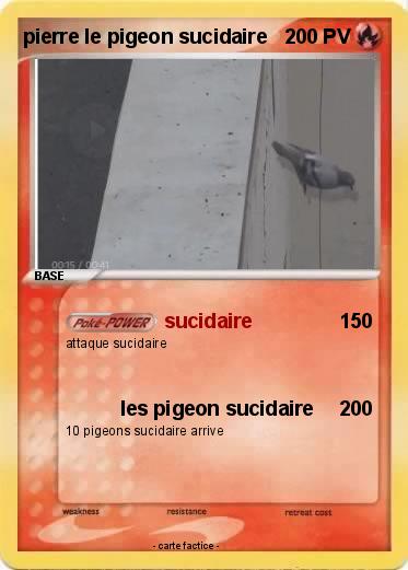 Pokemon pierre le pigeon sucidaire
