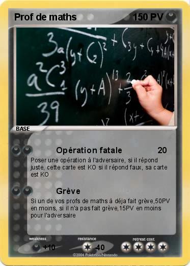 Pokemon Prof de maths