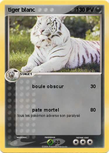 Pokemon tiger blanc