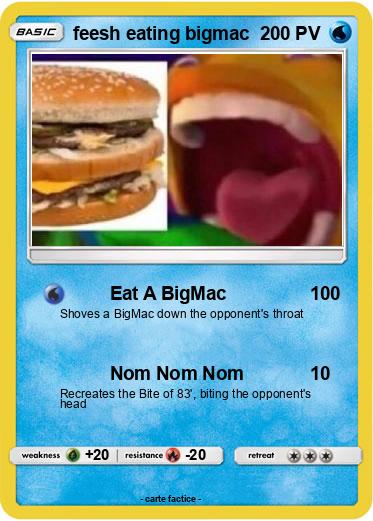 Pokemon feesh eating bigmac