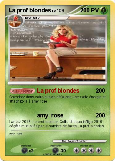 Pokemon La prof blondes