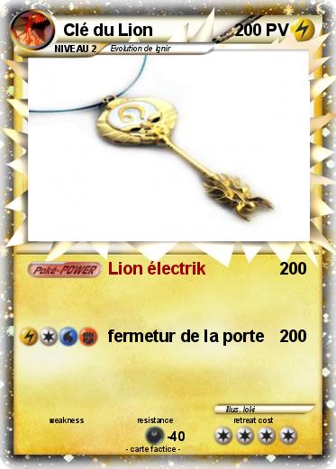 Pokemon Clé du Lion