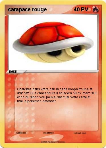 Pokemon carapace rouge