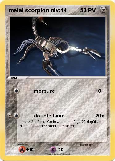 Pokemon metal scorpion niv:14