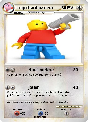 Pokemon Lego haut-parleur