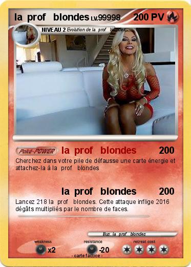 Pokemon la  prof   blondes