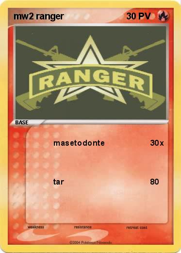 Pokemon mw2 ranger 