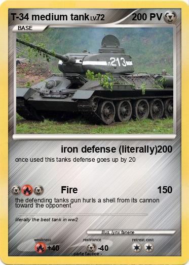 Pokemon T-34 medium tank