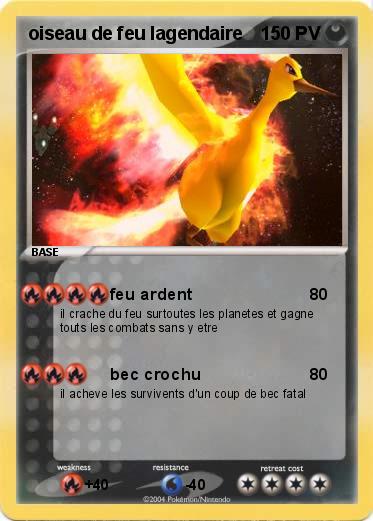 Pokemon oiseau de feu lagendaire