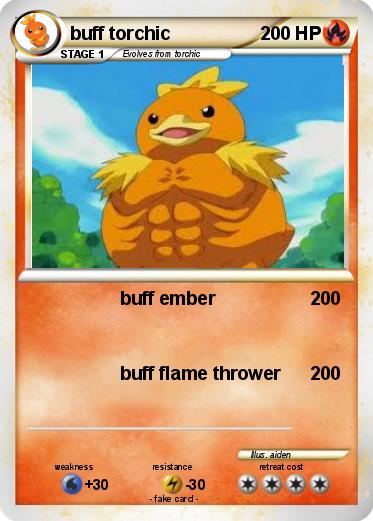 Pokémon buff torchic 1 1 - buff ember - My Pokemon Card