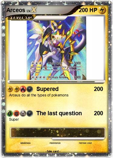 PrimetimePokemon's Blog: Pokemon Card of the Day: Arceus Lv. X (Arceus)