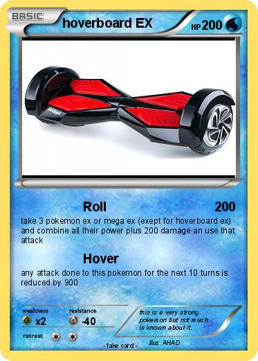 Pokemon hoverboard EX