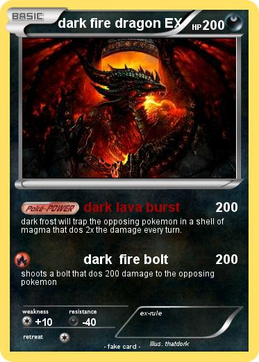 Pokemon dark fire dragon EX