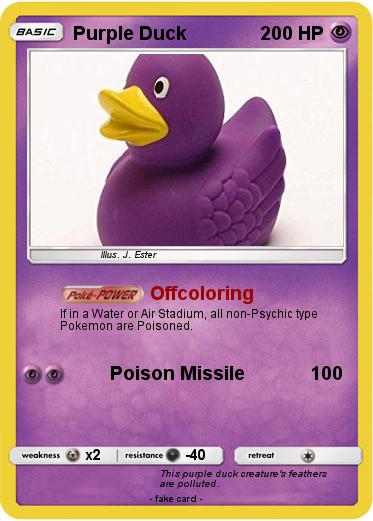 Pokemon Purple Duck