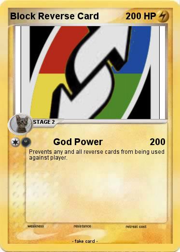 Pokemon Block Reverse Card