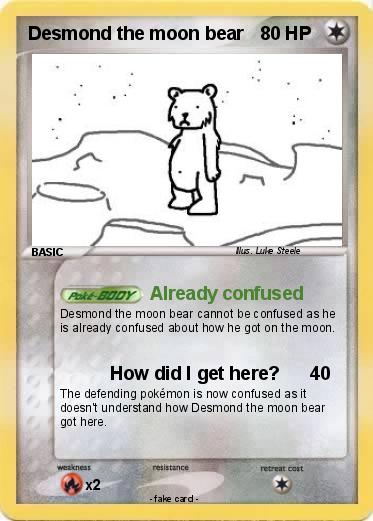 Pokemon Desmond the moon bear 10