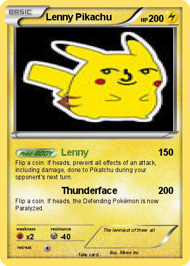 Pokemon Lenny Pikachu 1