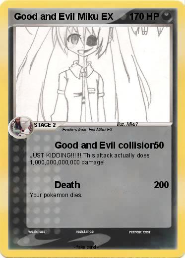 Pokemon Good and Evil Miku EX