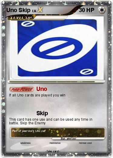 Pokemon Uno Skip