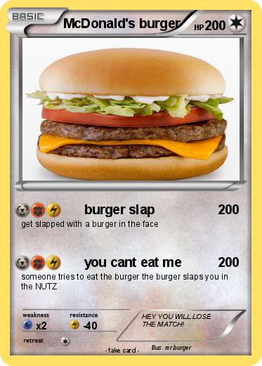 Pokemon McDonald's burger
