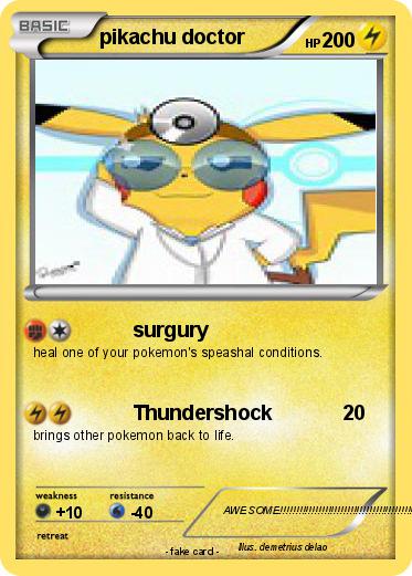 Pokemon pikachu doctor