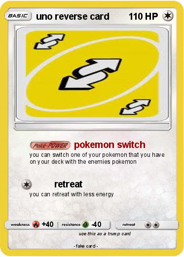 Pokemon uno reverse card 54