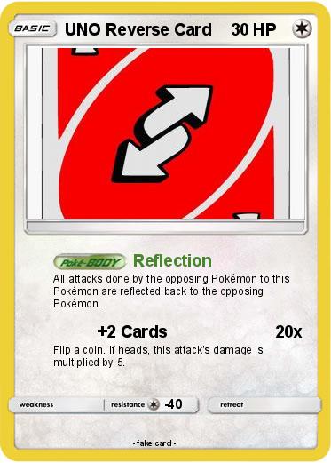 Pokemon UNO Reverse Card 57