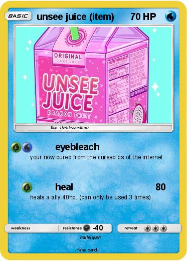 Pokemon unsee juice item