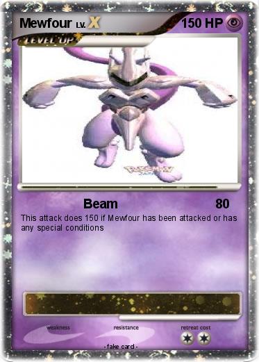pokemon mewfour card