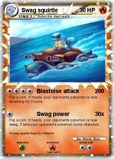 Swag squirtle card
