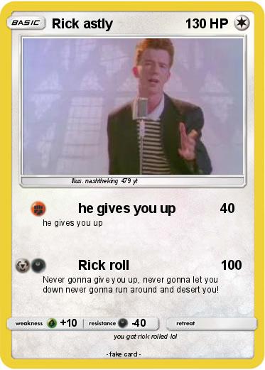 Never Gonna Give You Up but HE GIVES YOU UP