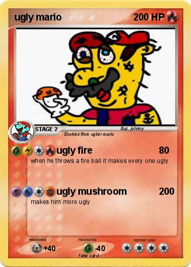 Pokemon ugly mario