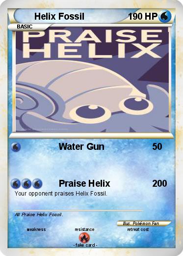 Pokemon Helix Fossil 19