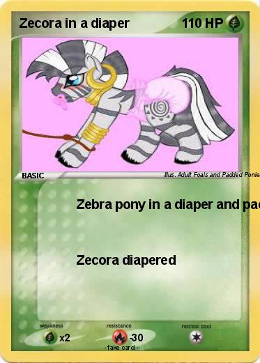 Pokemon Zecora in a diaper