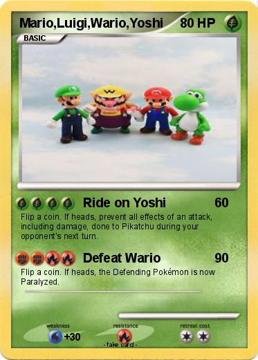 Pokemon Mario Luigi Wario Yoshi 2
