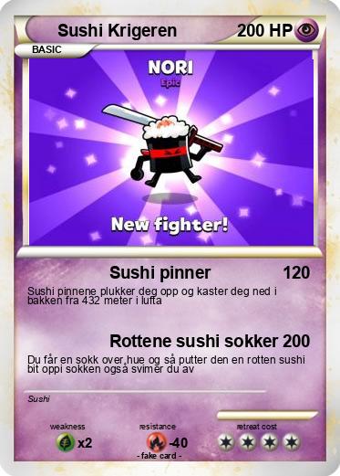 Pokemon Sushi Krigeren