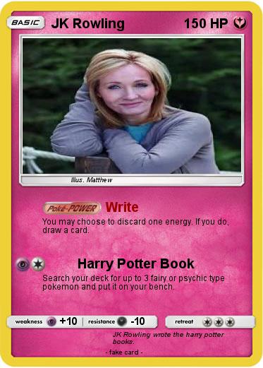 Pokemon JK Rowling