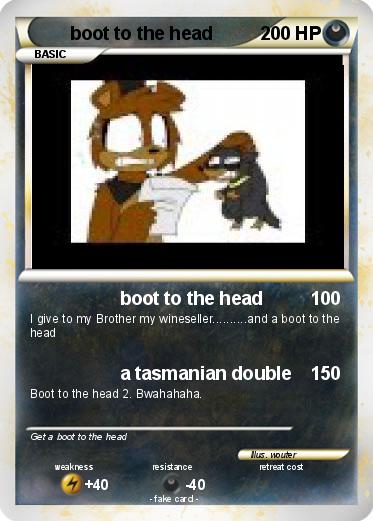 Pokemon boot to the head