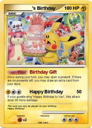 Pokemon __________'s Birthday
