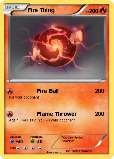 Pokemon Fire Thing