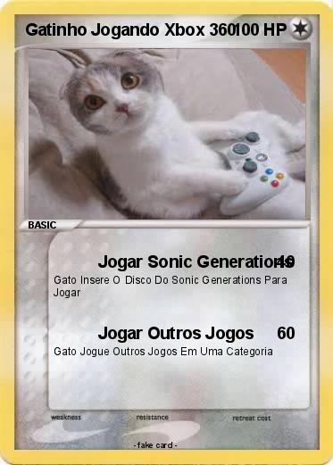 Pokemon Gatinho Jogando Xbox 360