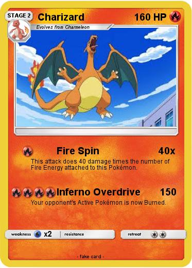 Número de Nome: Charizard Charbonizedalizard Flame pokemon (Pokemon chama)  metros Peso: 95 Kg Nome pessoal: NÃO