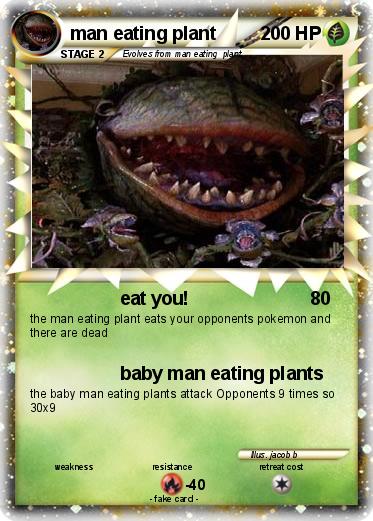 Pokemon man eating plant
