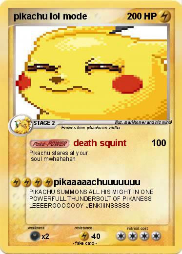 Pokemon pikachu lol mode
