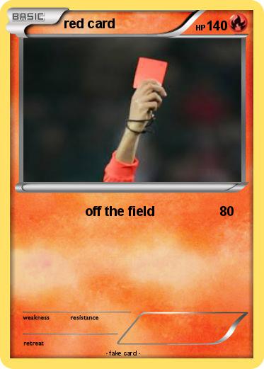 Pokemon red card