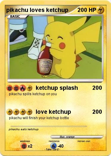 Pokemon pikachu loves ketchup 16