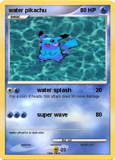 Pokemon water pikachu